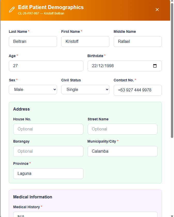 Patient Management screenshot 3