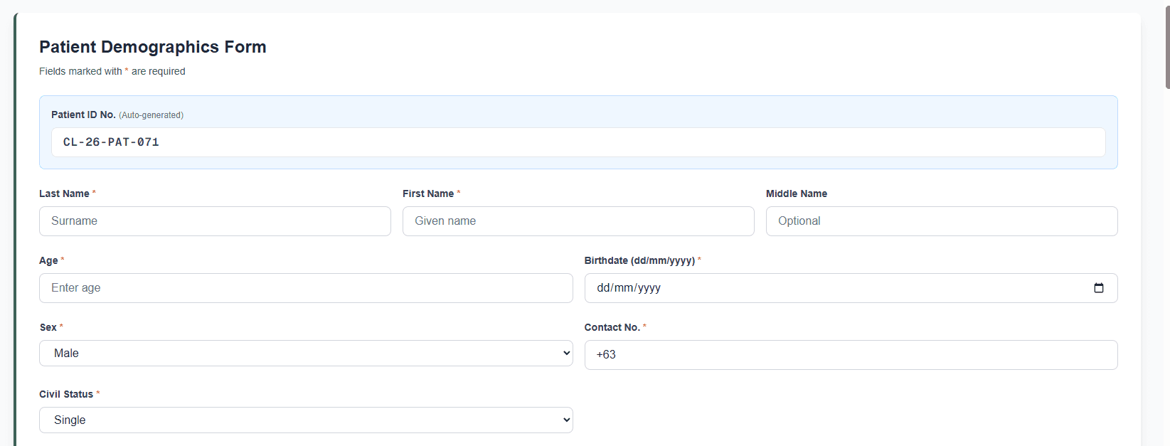Patient Management screenshot 2
