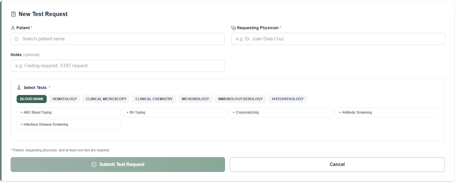 Test Request screenshot 3